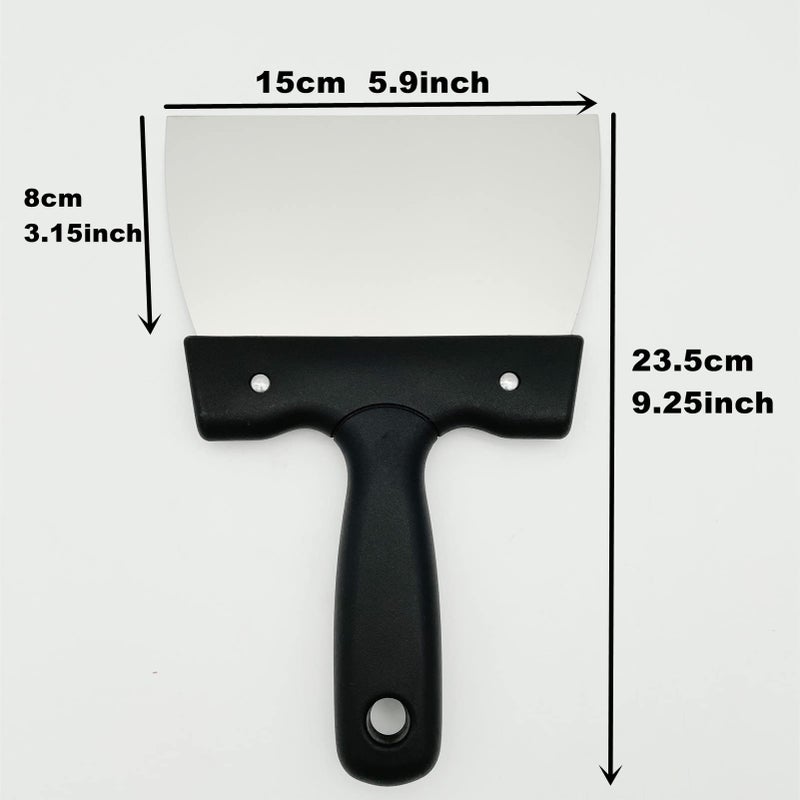 Goldbaking Coating Spatula for Chocolate Scraper Stainless Steel Dough Scraper (small) - Image 2